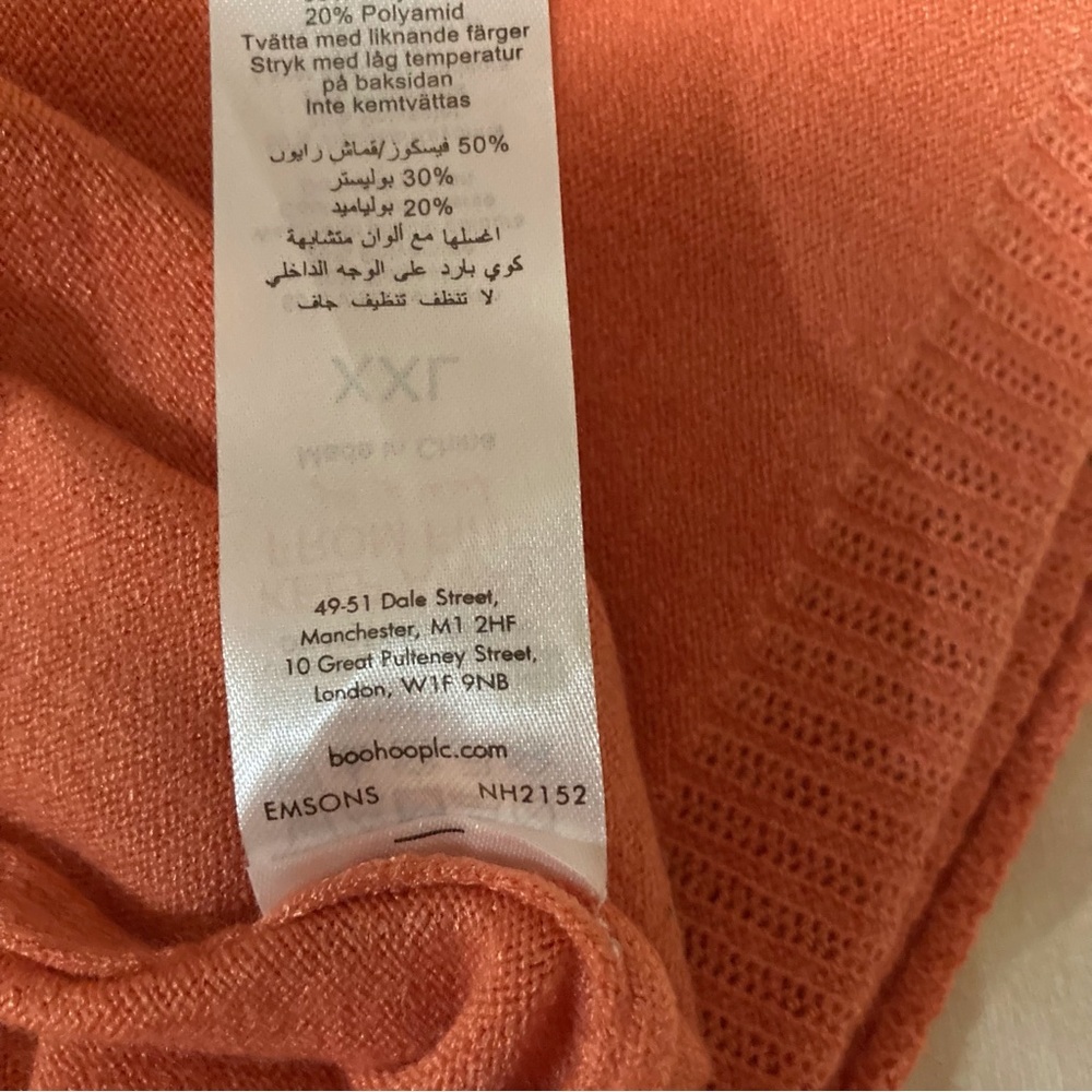 PrettyLittleThing Maxi Rust Knit Tube Skirt | 38” Waist to Hem - Picture 9 of 10